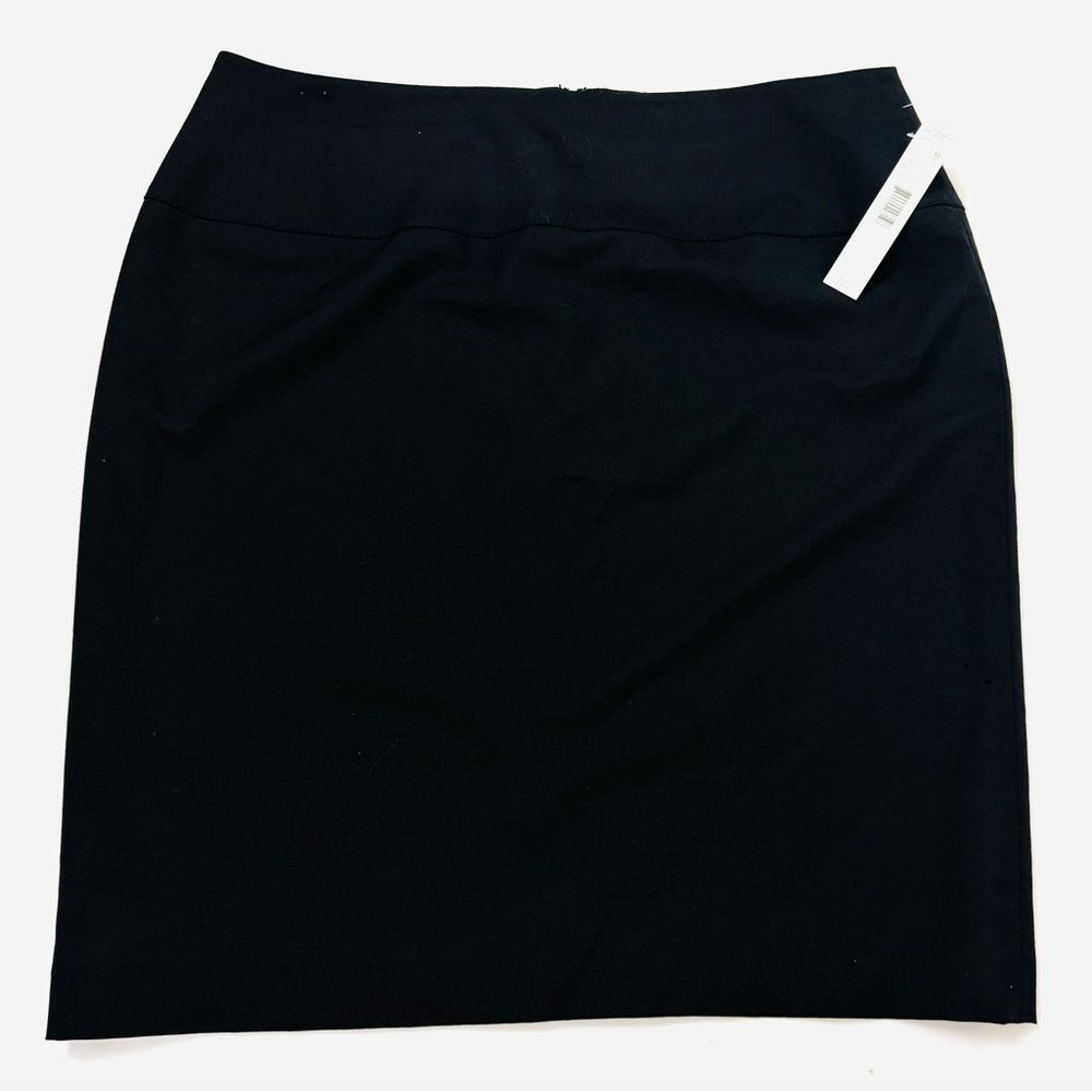 NWT Gianni Bini Black Lined Pencil Skirt 10